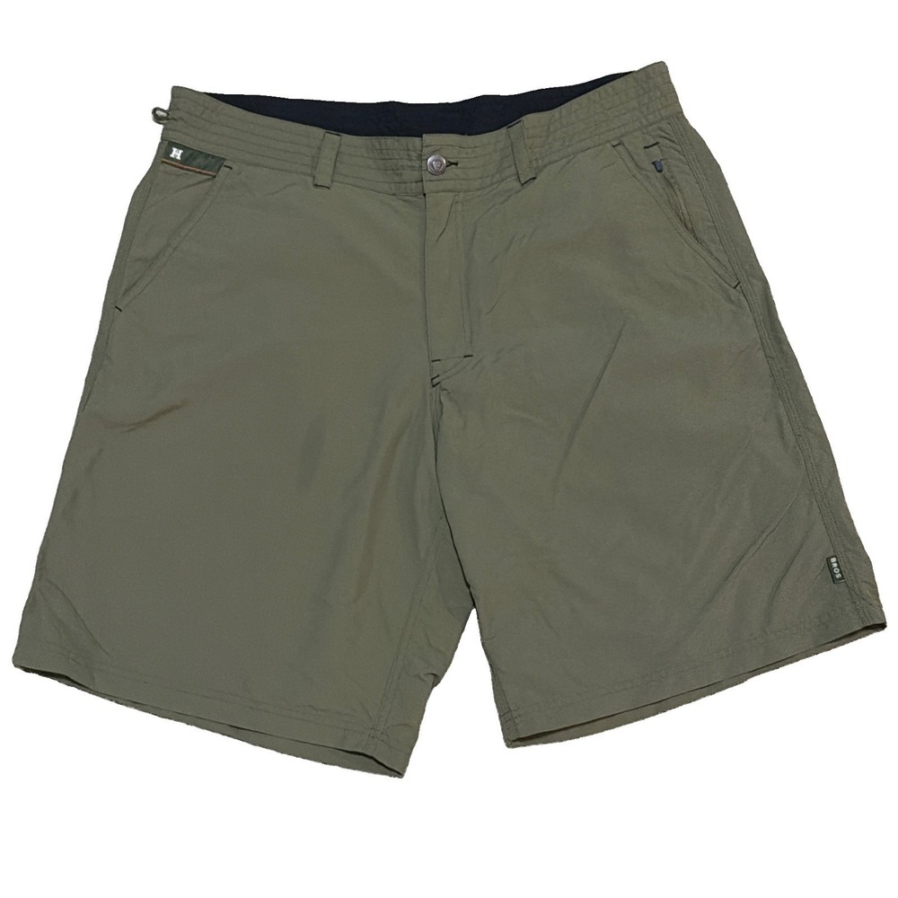 Howler Brothers Bros Men's 38x10 Green Horizon Hybrid Shorts Nylon 6 Pockets